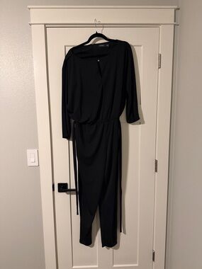 Ralph Lauren Black Jumpsuit with Tie Waist